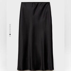 Mango midi satin skirt